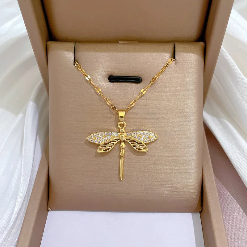 Dragonfly Pendant Necklace