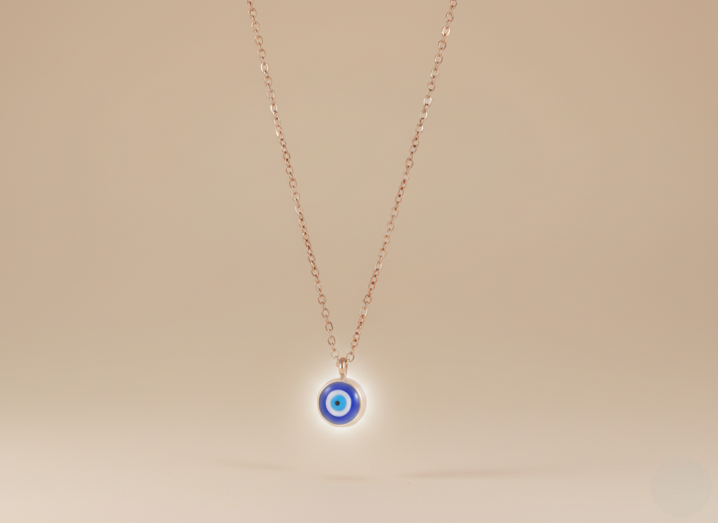 Mini Hamsa Evil Eye Necklace