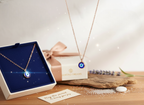 Mini Hamsa Evil Eye Necklace